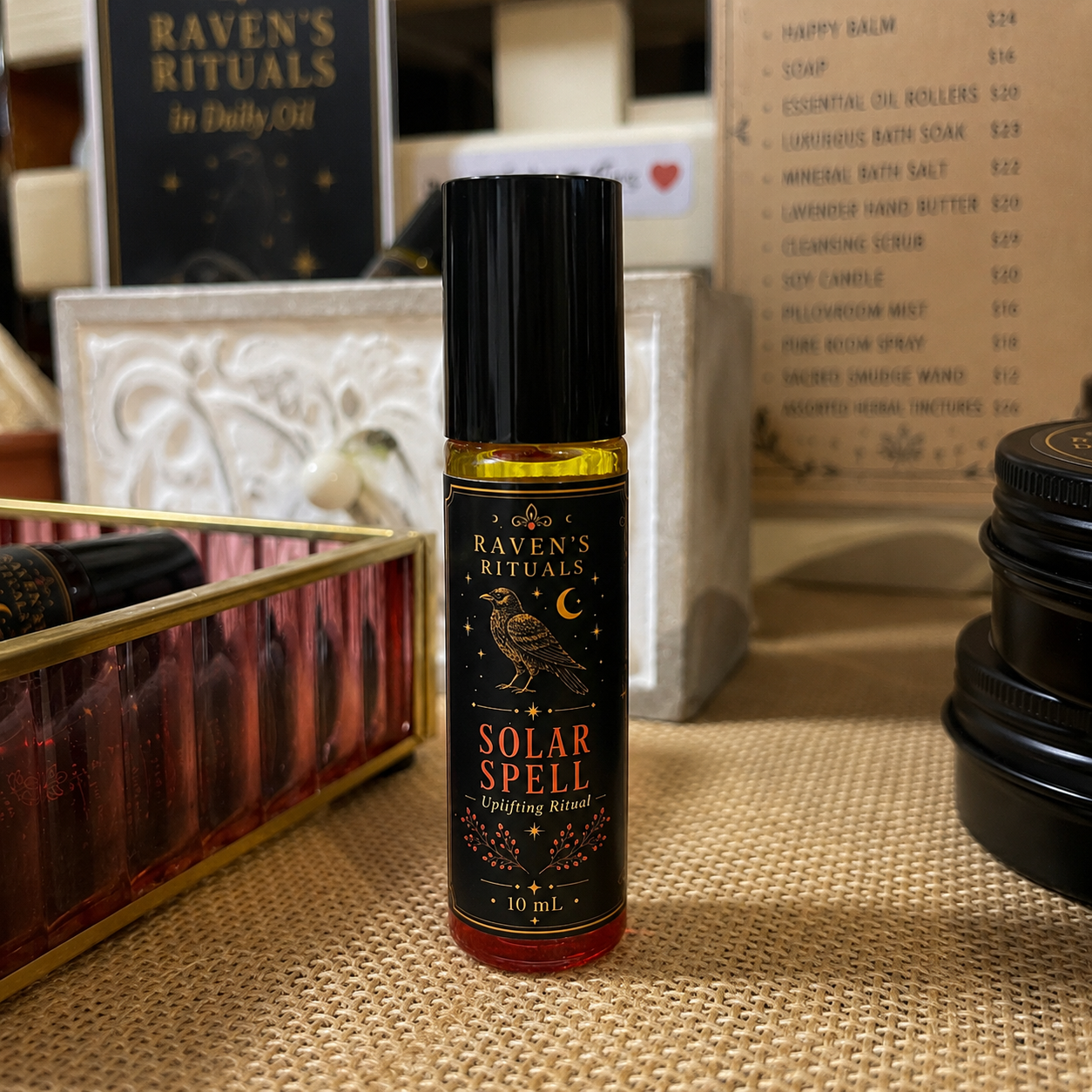 .Raven’s Rituals - Essential Oil Roller Solar Spell