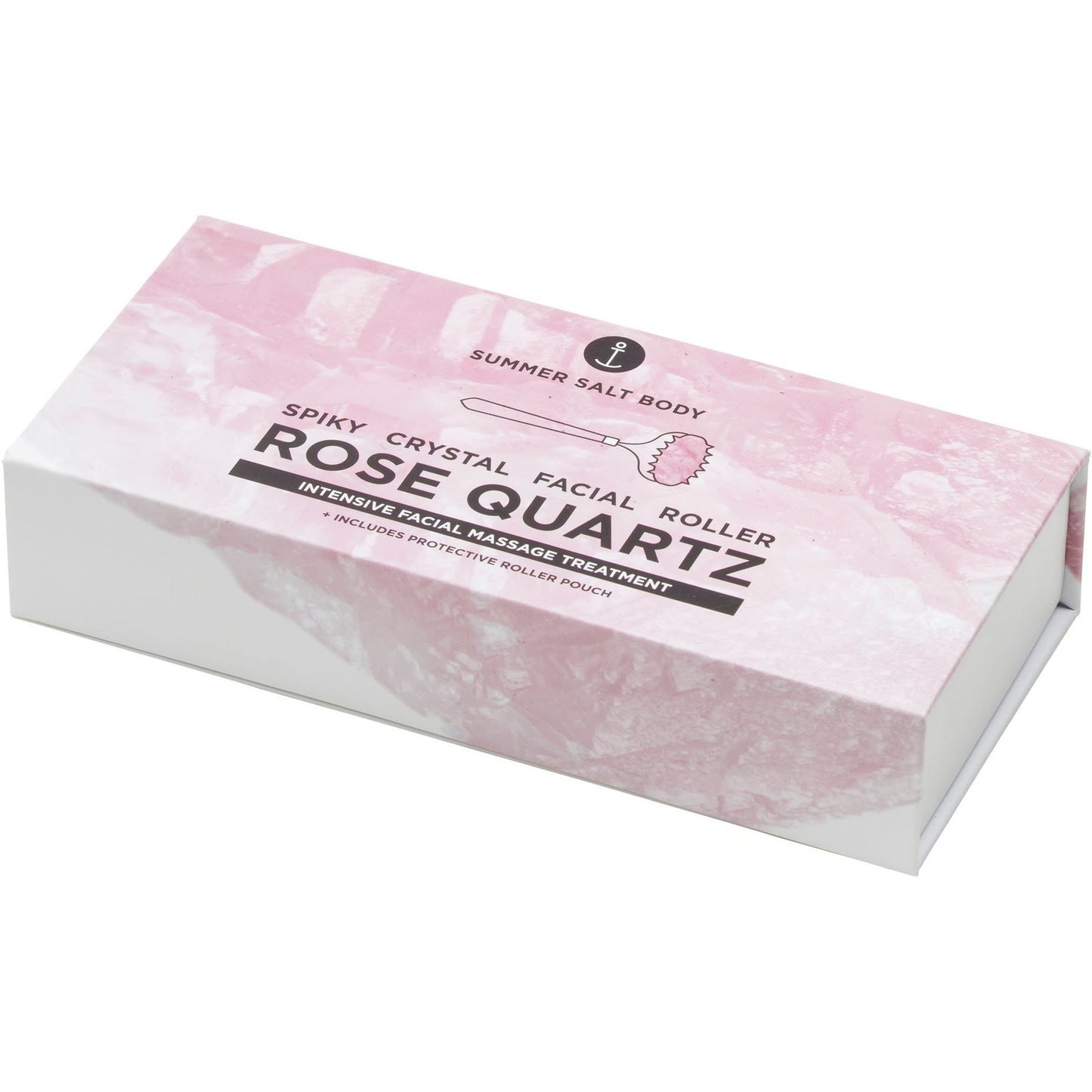 Spiky Rose Quartz Facial Roller