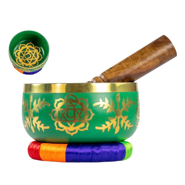 Tibetan Singing Bowl - Green