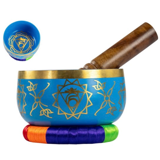 Tibetan Singing Bowl - Blue