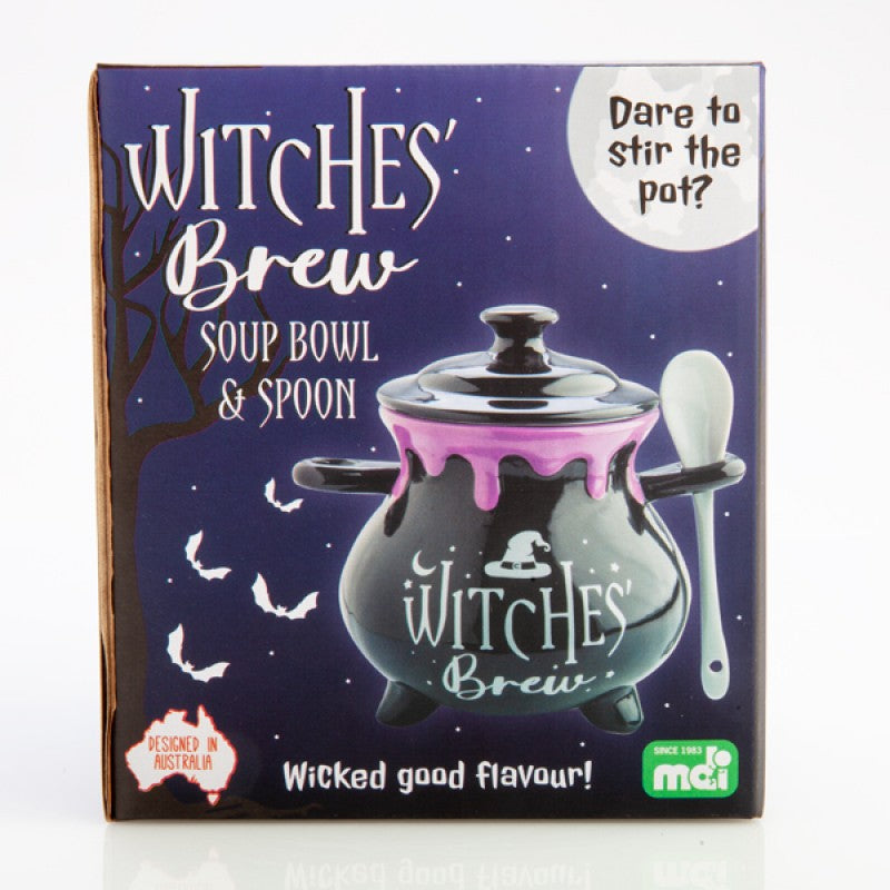 Witches' Brew Cauldron Soup Bowl & Spoon