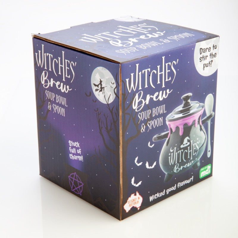 Witches' Brew Cauldron Soup Bowl & Spoon