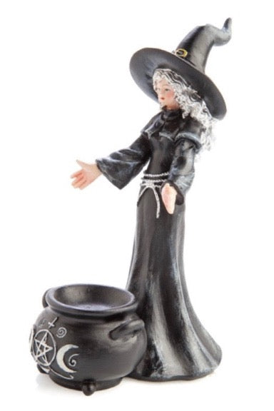 Witch & Cauldron Incense Burner