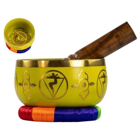 Tibetan Singing Bowl - Yellow