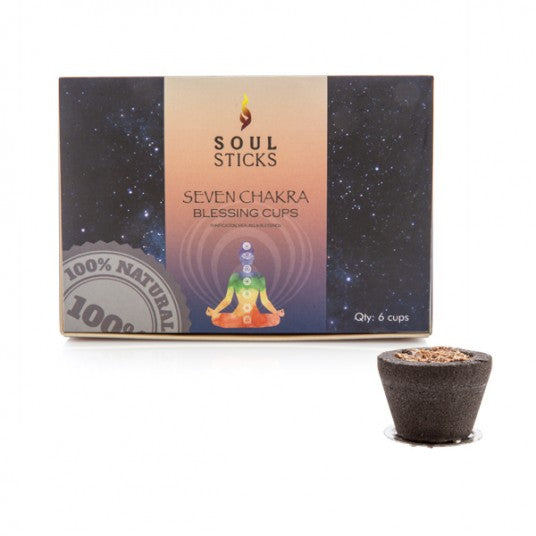 Soul Sticks Chakra Incense Cup - Set of 6