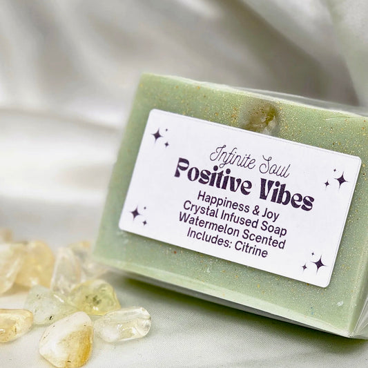 Positive Vibes Crystal Infused Soap