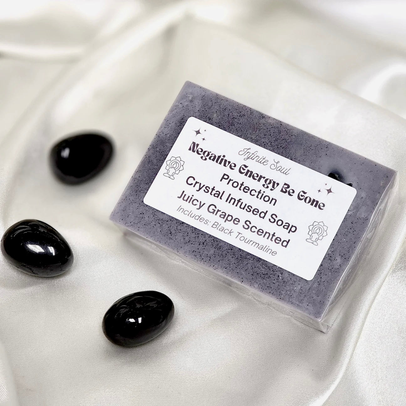 Negative Energy Be Gone Crystal Infused Soap
