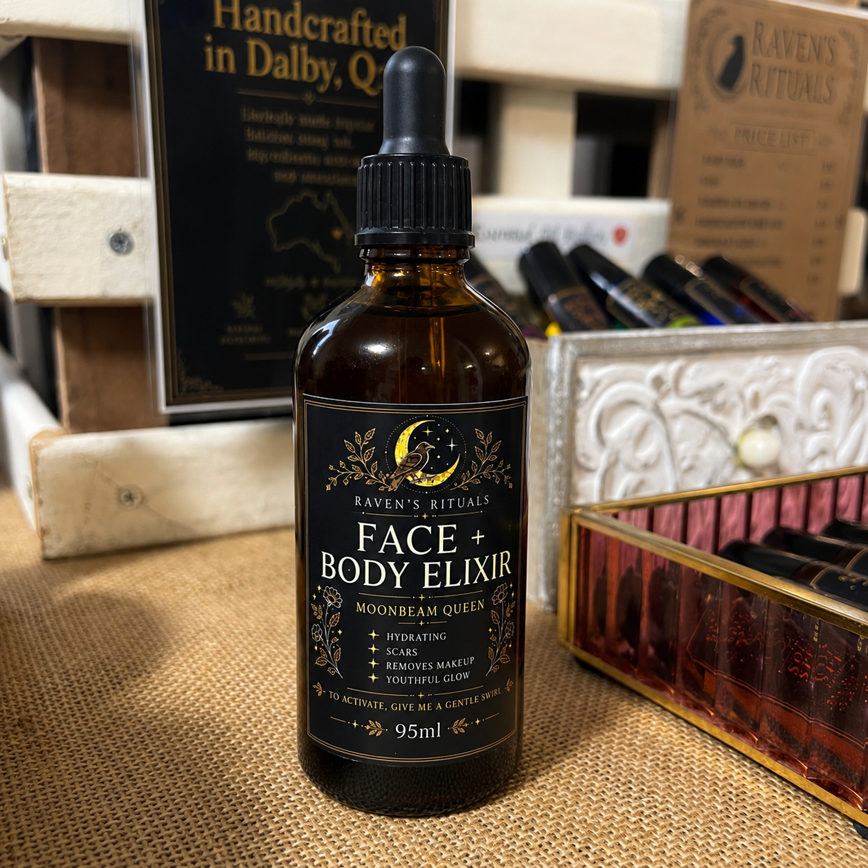 .Raven’s Rituals - Moonbeam Queen Face & Body Elixir