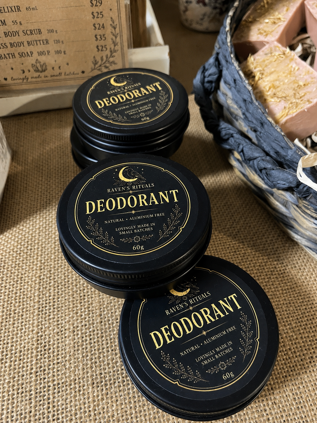 .Raven’s Rituals - Natural Deodorant Balm