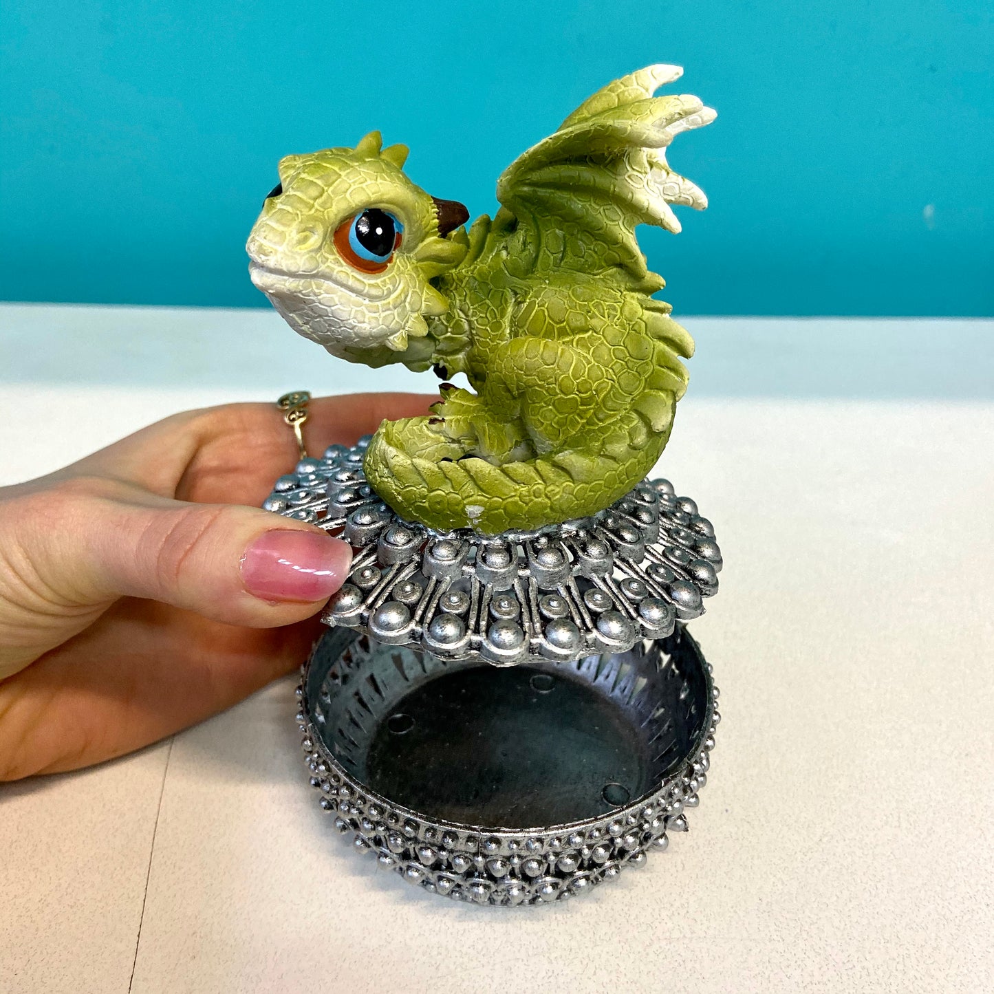 Green Dragon on Trinket Box