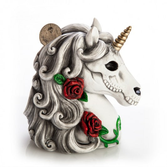 Skull Unicorn Money Bank