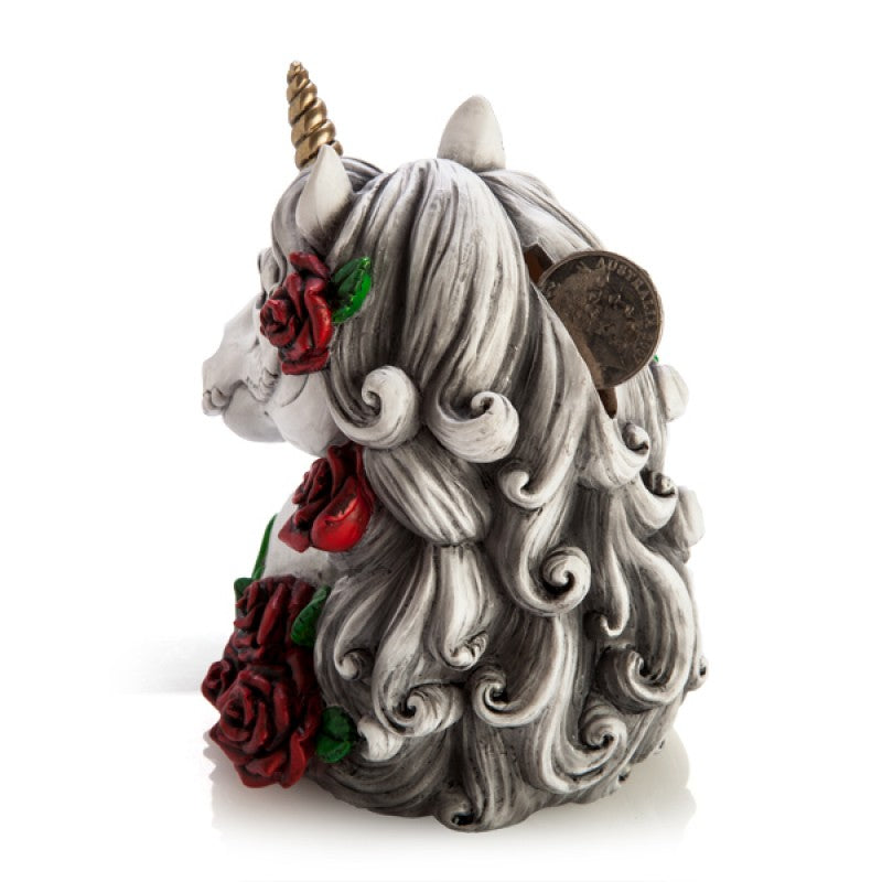 Skull Unicorn Money Bank