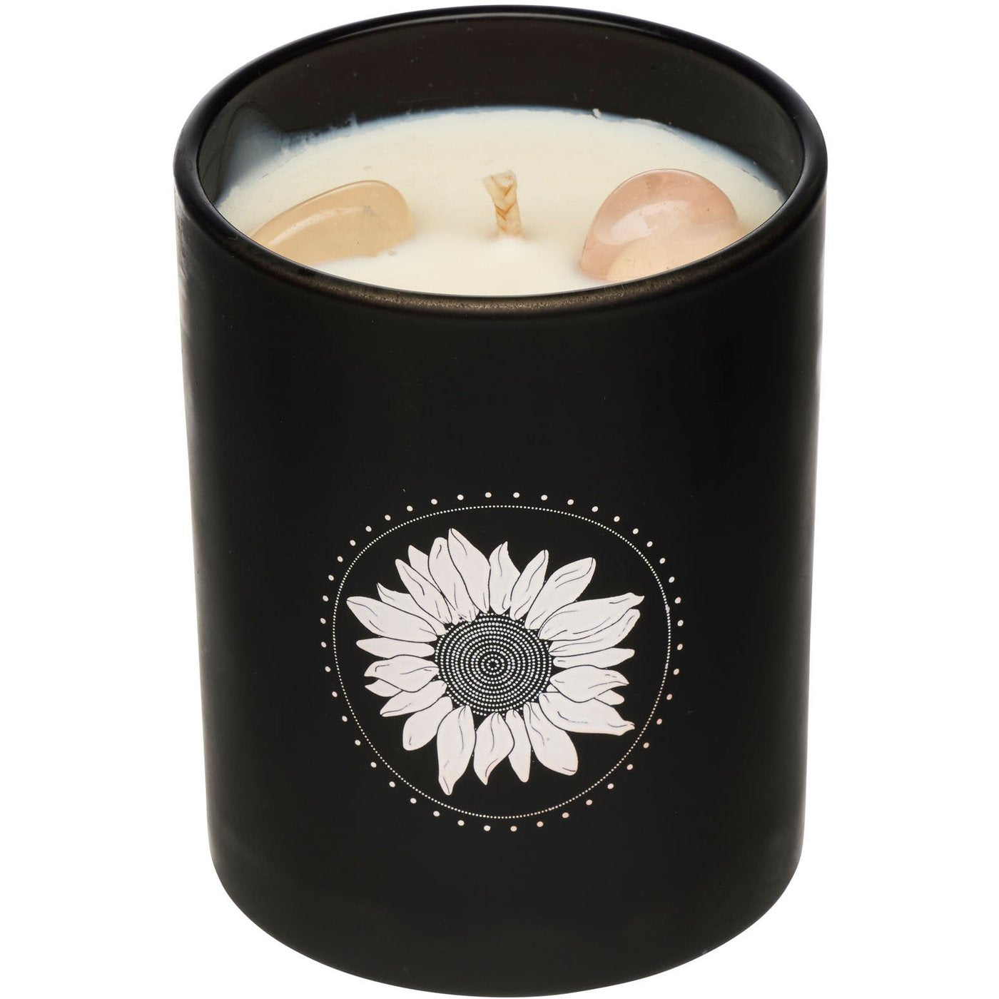 Rose Quartz infused Soy Candle Salted Caramel
