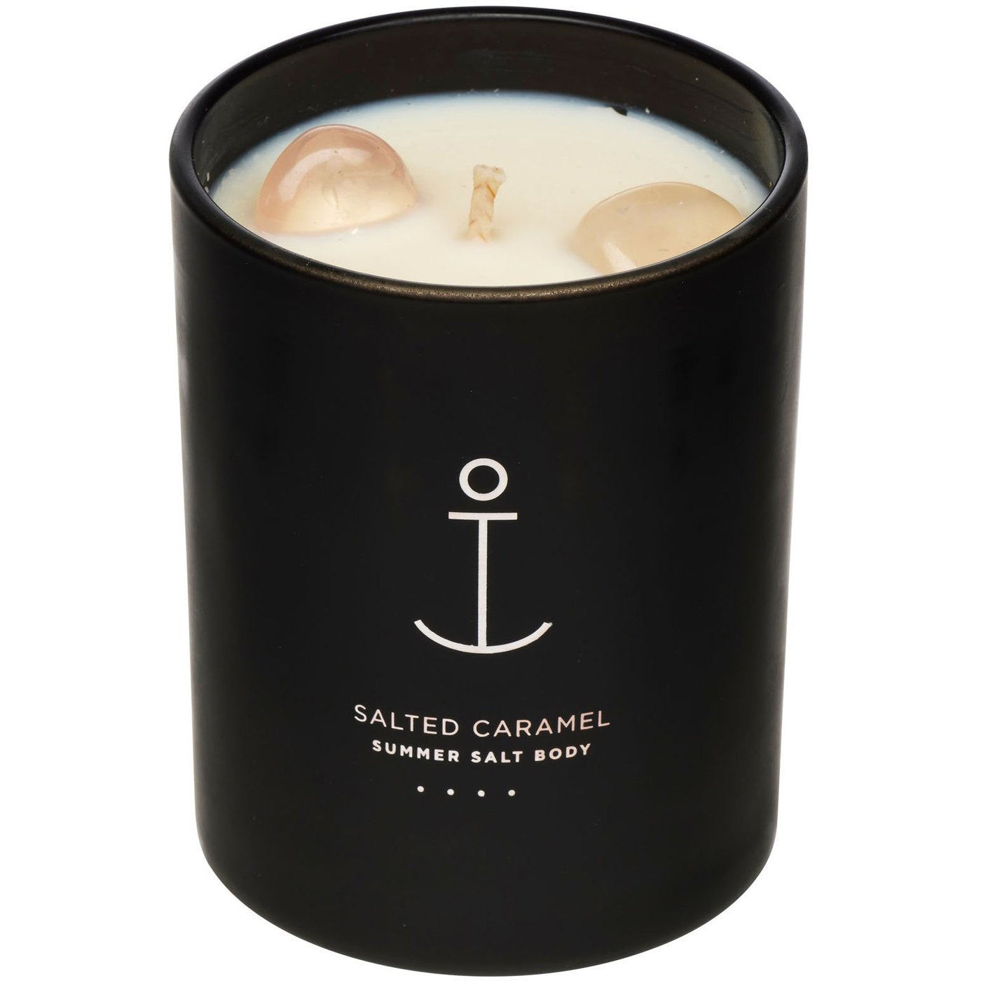 Rose Quartz infused Soy Candle Salted Caramel