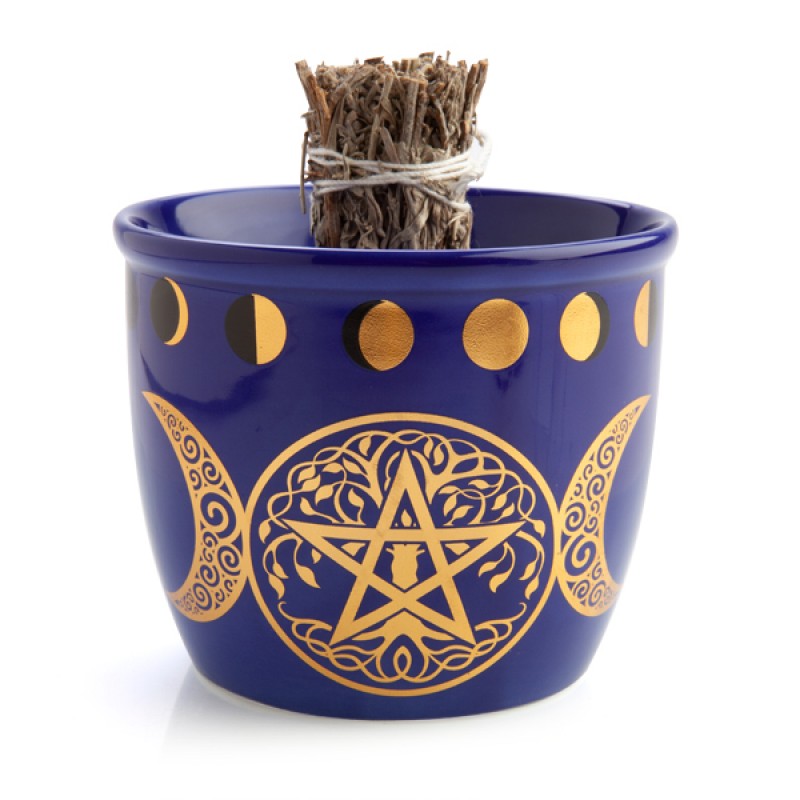 Pentacle Ceramic Smudge Bowl