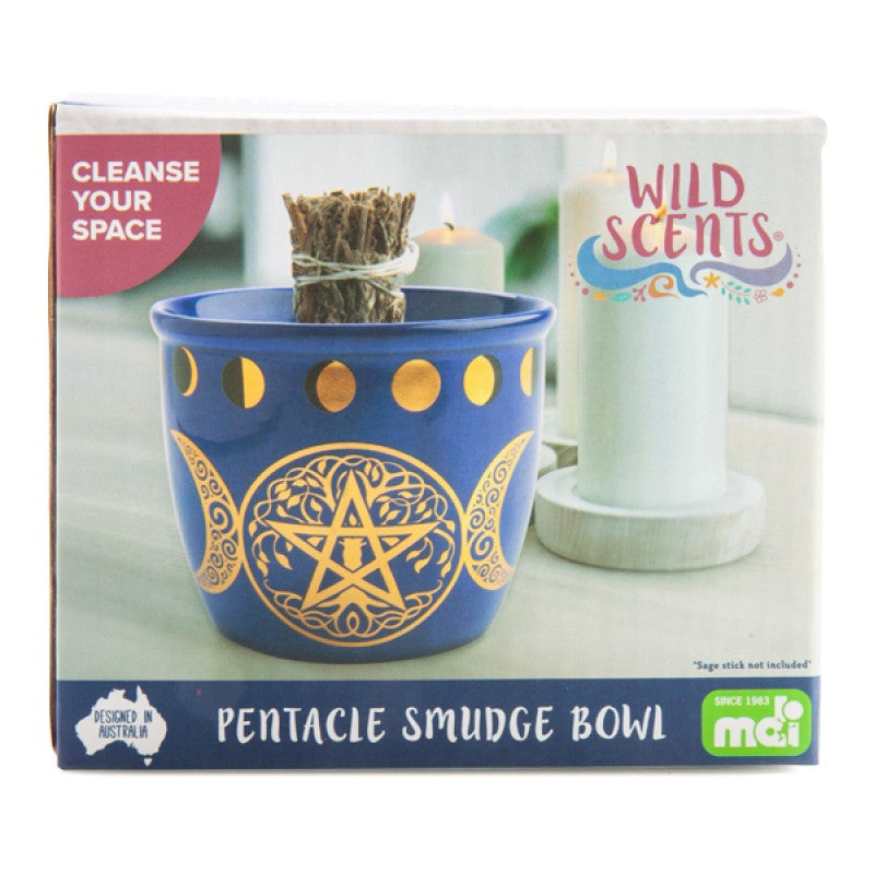 Pentacle Ceramic Smudge Bowl