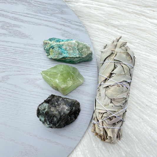 Crystal Kit- Calm & Patience With Sage